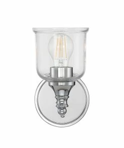 Flash Sale 🎁 Signature Hardware Hesby 60W 1-Light Medium E-26 Bath Light in Brushed Nickel 🥰