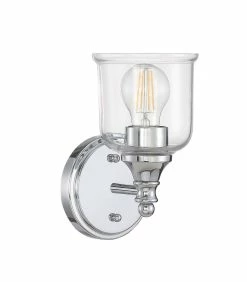 Flash Sale 🎁 Signature Hardware Hesby 60W 1-Light Medium E-26 Bath Light in Brushed Nickel 🥰 -Signature Hardware shop Query 875