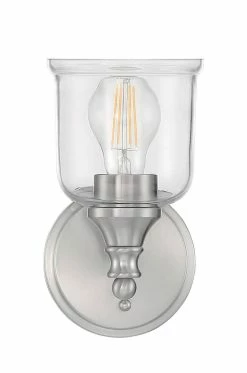 Coupon ⭐ Signature Hardware Hesby 60W 1-Light Medium E-26 Bath Light in Polished Chrome 👏