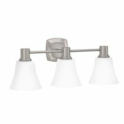 Cheap 🤩 Signature Hardware Southern Shores 9 x 23 in. 100W 3-Light Medium E-26 Vanity Fixture in Brushed Nickel 😍 -Signature Hardware shop Query 88