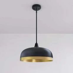 Promo 🤩 Signature Hardware Korbel 60W 3-Light Medium E-26 Pendant in Matte Black 🎉
