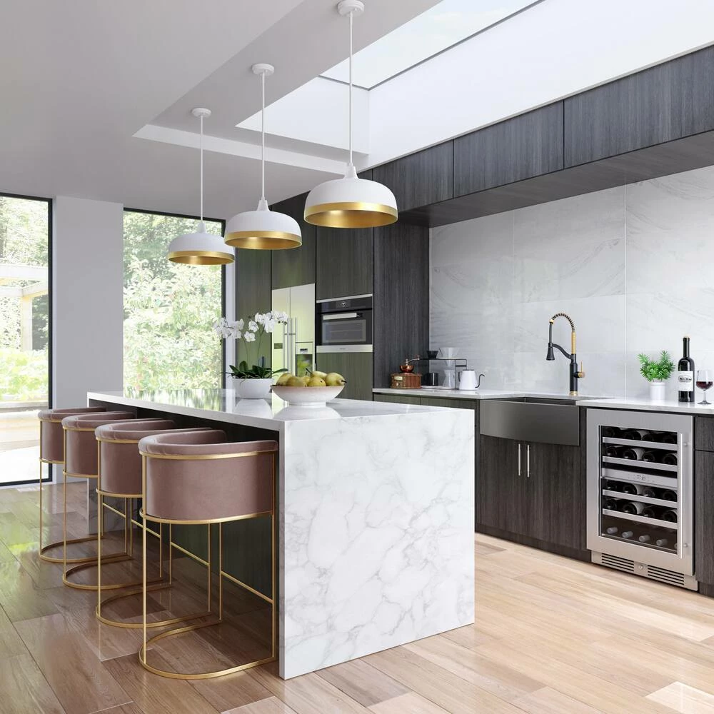 Outlet โค๏ธ Signature Hardware Korbel 60W 3-Light Medium E-26 Pendant in Matte White ๐ 7 Outlet โค๏ธ Signature Hardware Korbel 60W 3-Light Medium E-26 Pendant in Matte White ๐ - Image 5