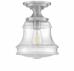 New 💯 Signature Hardware Havenhurst 60W 1-Light Medium E-26 Flush Mount Ceiling Fixture in Brushed Nickel 🤩