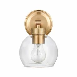 Best Sale 🛒 Signature Hardware Albury 60W 1-Light Medium E-26 Vanity Fixture in Brushed Gold 🛒 -Signature Hardware shop Query 896