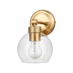 Best Sale 🛒 Signature Hardware Albury 60W 1-Light Medium E-26 Vanity Fixture in Brushed Gold 🛒 -Signature Hardware shop Query 897