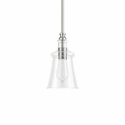 Hot Sale 😀 Signature Hardware Milford 100W 1-Light Medium E-26 Pendant in Brushed Nickel 🛒