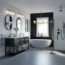 Promo 🥰 Signature Hardware Alfaro 60W 3-Light Candelabra E-12 Vanity Fixture in Brushed Gold 🛒 -Signature Hardware shop Query 925