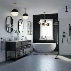 Best Pirce ⭐ Signature Hardware Bardi 60W 1-Light Medium E-26 Pendant in Brushed Gold with Matte Black 🤩 -Signature Hardware shop Query 946