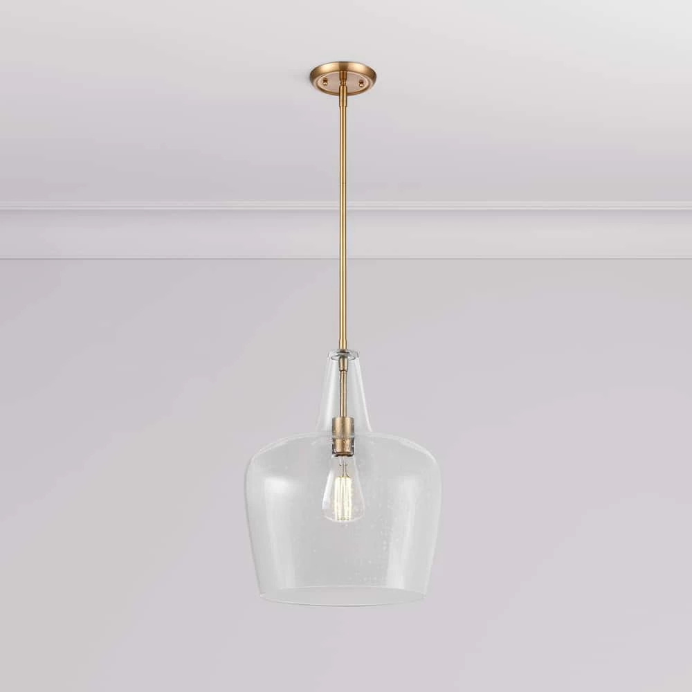 Buy 🔥 Signature Hardware Harney 60W 1-Light Medium E-26 Pendant in Brushed Gold ⌛ 3 Buy 🔥 Signature Hardware Harney 60W 1-Light Medium E-26 Pendant in Brushed Gold ⌛