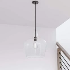 Cheap 🌟 Signature Hardware Harney 60W 1-Light Medium E-26 Pendant in Matte Black 🔔 -Signature Hardware shop Query 961