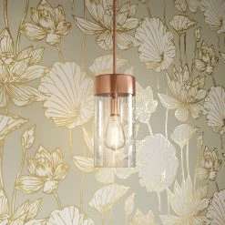 Outlet 😍 Signature Hardware Hanzell 60W 1-Light Medium E-26 Pendant in Bronze Copper 🤩 -Signature Hardware shop Query 995